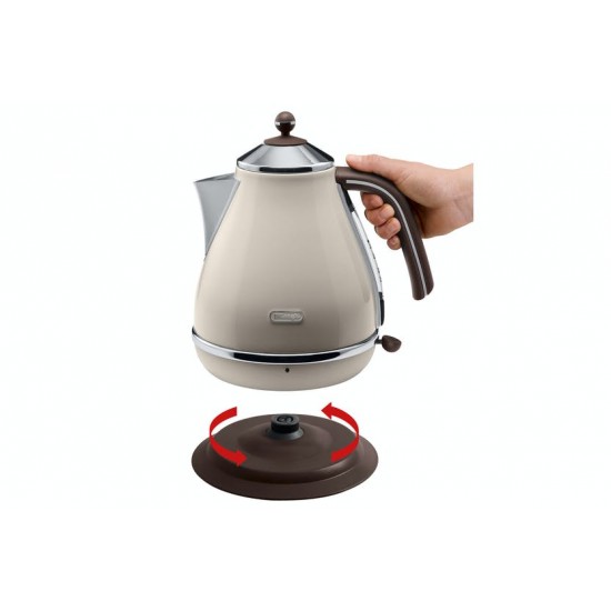 DELONGHI 1.7L Icona Vintage Kettle CREAM | KBOV3001BG