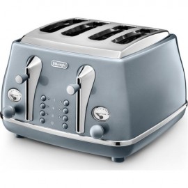 DELONGHI Icona Metallics 4 Slice Toaster BLUE | CTOT4003.AZ