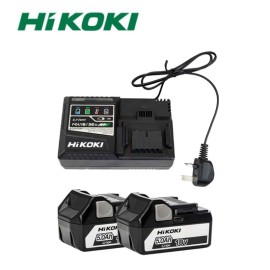 Hikoki 18v Starter Pack C/W 2 x BSL1850 5.0Ah Batteries & Rapid Charging Kit | UC18YSL3/JGZ