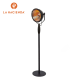 La Hacienda Black Vintage Searchlight Outdoor Patio Garden Heater  | 69551