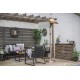 La Hacienda Outdoor Adjustable Copper Standing Electric Patio Garden Heater with Head Tilt | 69568