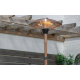 La Hacienda Outdoor Adjustable Copper Standing Electric Patio Garden Heater with Head Tilt | 69568