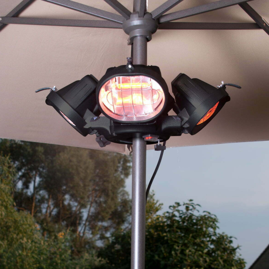 La Hacienda Heatmaster Outdoor Parasol Electric Patio Garden Heater | U3-R20