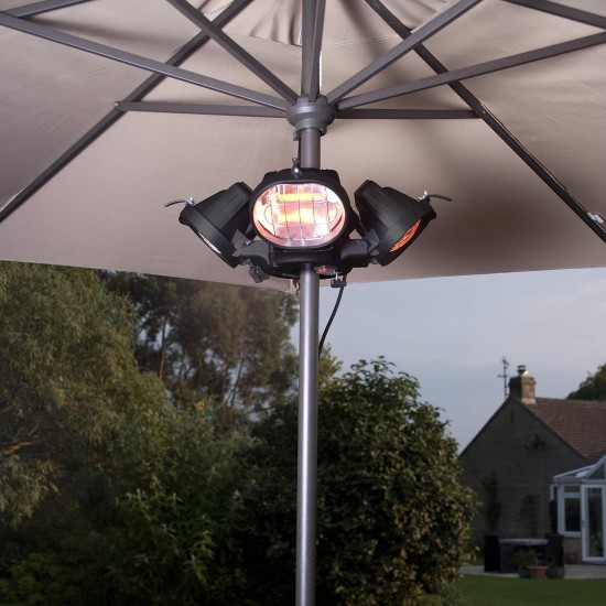 La Hacienda Heatmaster Outdoor Parasol Electric Patio Garden Heater | U3-R20