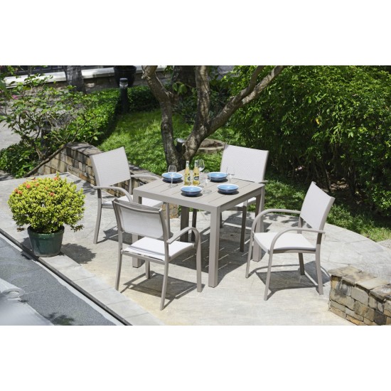 Lifestyle Garden Morella 4 Seater Square Outdoor Garden Dining Set