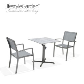 Lifestyle Garden Solana 2 Seater Outdoor Garden Bistro Gyro Dining Set