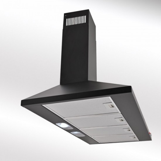 LUXAIR 110cm Cooker Hood BLACK | LA-110-STD