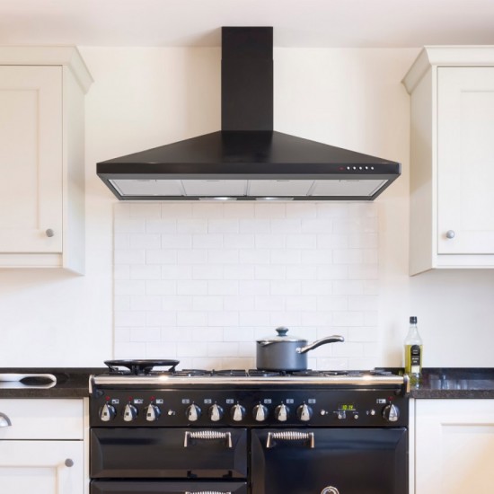 LUXAIR 110cm Cooker Hood BLACK | LA-110-STD