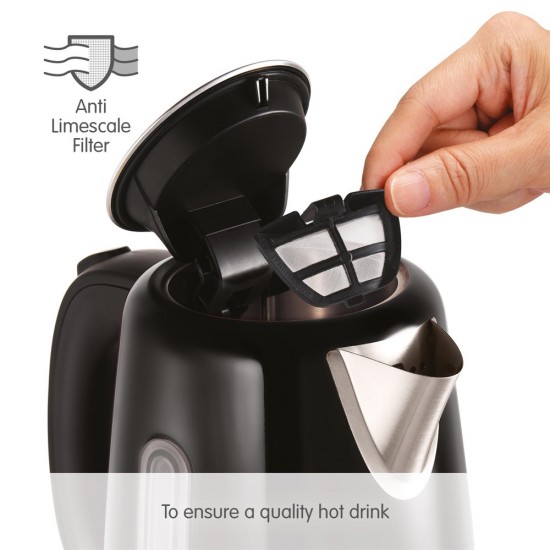 MORPHY RICHARDS Equip Jug Kettle 1.7L BLACK | 102783