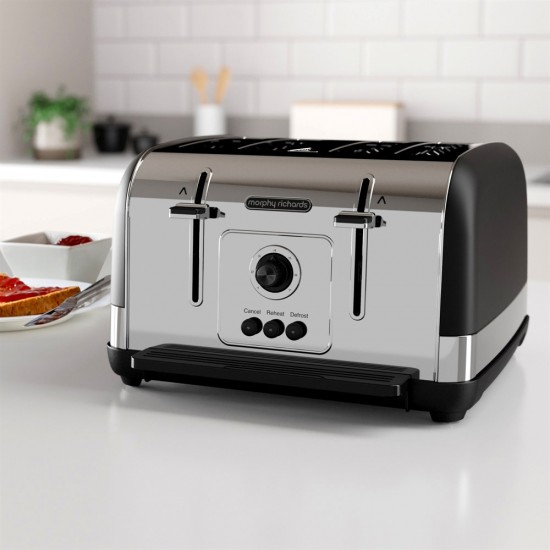 MORPHY RICHARDS Venture 4 Slice Toaster BLACK | 240131