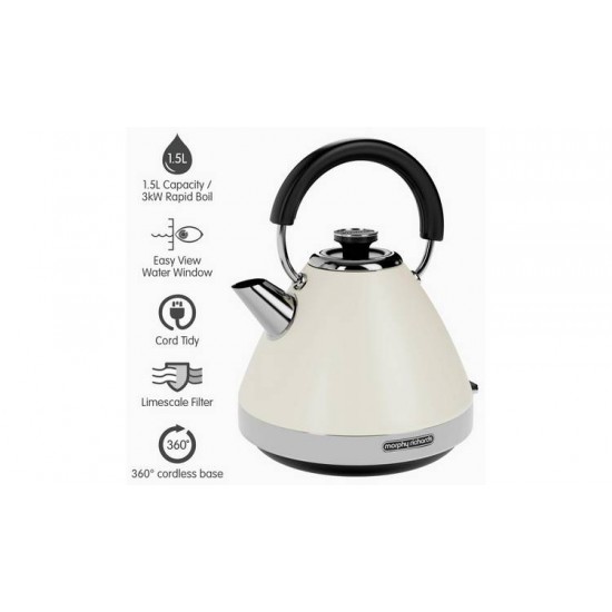 MORPHY RICHARDS Venture Kettle 1.5L CREAM | 100132