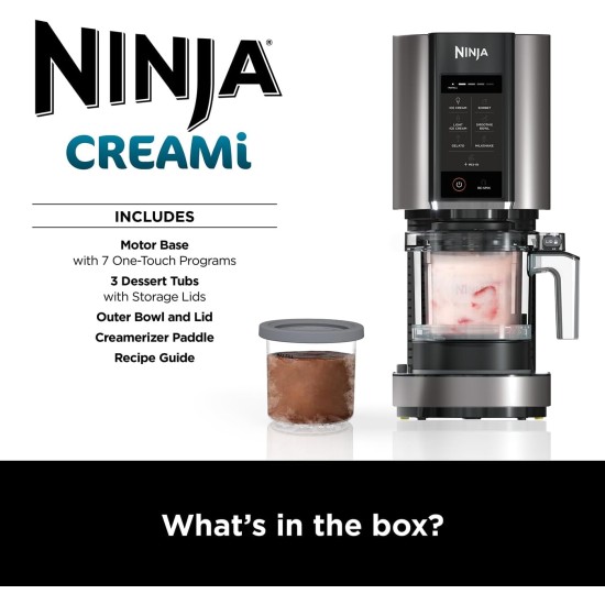 NINJA Creami 7-in-1 Ice Cream & Frozen Dessert Treat Maker | NC300UK