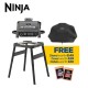 NINJA Woodfire Outdoor Electric BBQ, Air Fryer, Grill & Smoker | OG701UK