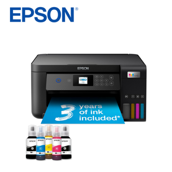 EPSON EcoTank A4 Multifunction Print Scan Copy Wi-Fi Inkjet Ink Tank Printer | ET-2850