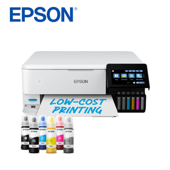 EPSON EcoTank A4 Multifunction Print Scan Copy Wi-Fi Inkjet Ink Tank Printer | ET-8500