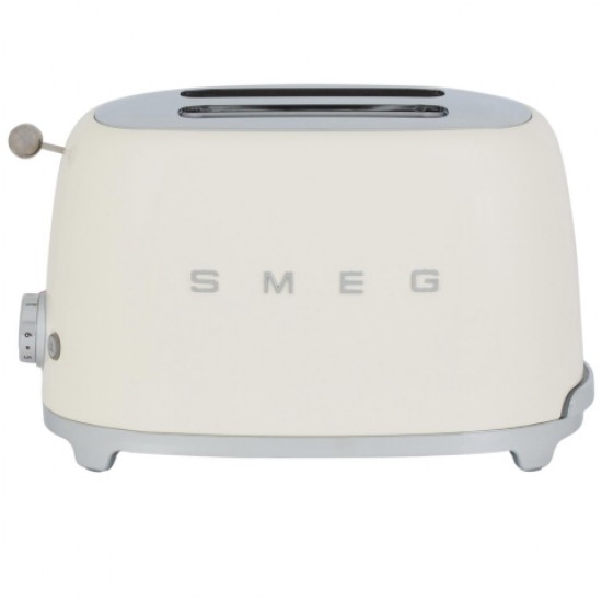 SMEG 50's Retro Style Aesthetic 2 Slice Toaster CREAM | TSF01CRUK