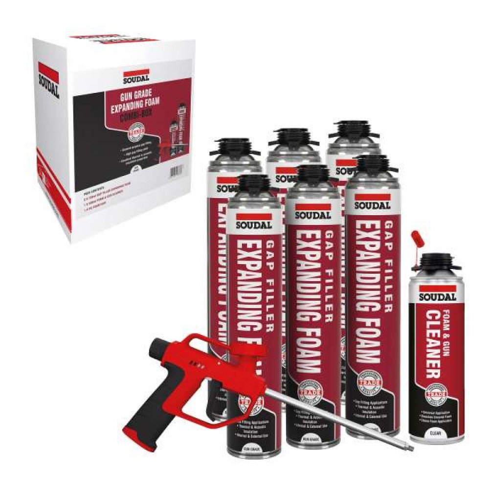 SOUDAL Gap Filler Expanding Foam Gun Combi Pack | 152990