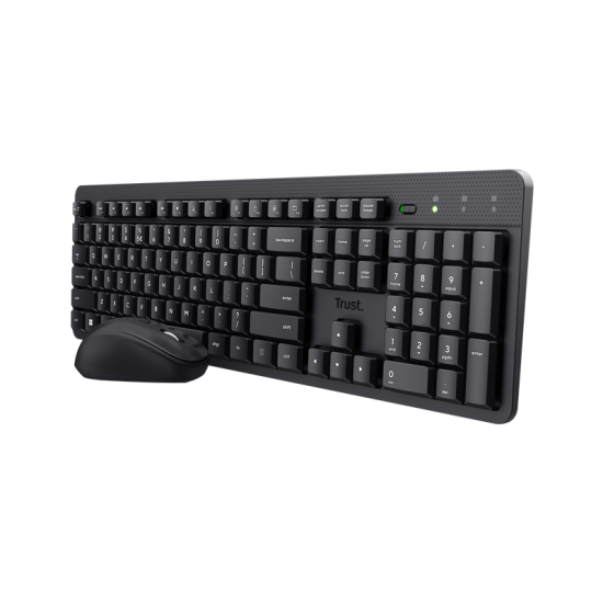 Trust ODY II Wireless Silent Computer Keyboard & Mouse Set UK Layout | T25022