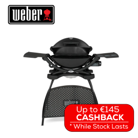 Weber Q2200 Gas Grill Outdoor Garden Barbecue BBQ with Stand | CASHBACK OFFER €145
