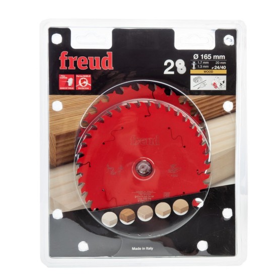 Freud 165mm x 20mm 24T-40T Circular Saw Blade Twin Pack for Wood | F03FS09892