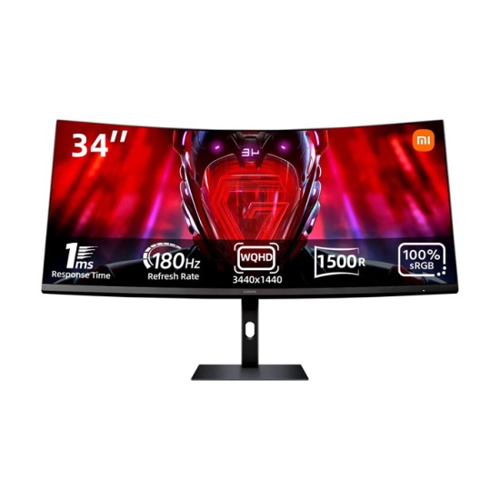 Xiaomi G34i 34" 180Hz 1ms Response WQHD Curved Gaming Monitor | ELA5458UK﻿