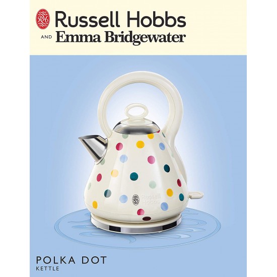 blue polka dot kettle