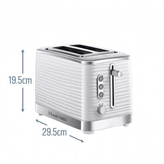 Russell Hobbs Inspire 2 Slice Toaster White | 24370 