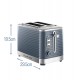 Russell Hobbs Inspire Grey 2 Slice Toaster | 24373