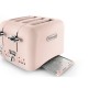 De'Longhi Argento Flora Pink 4 Slice Toaster | CT04.PK