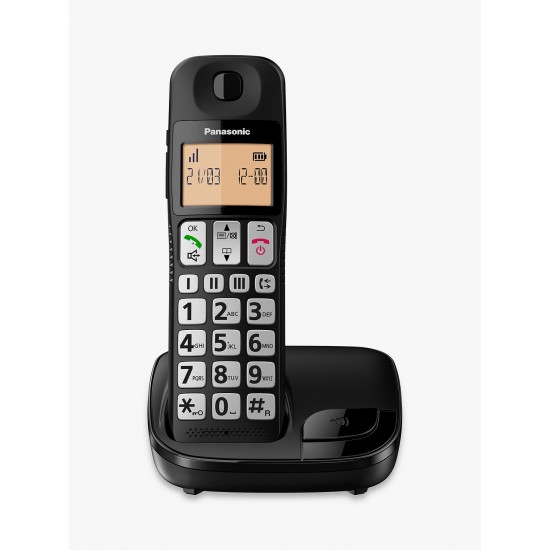 Panasonic KX-TGE110EB Digital Cordless Telephone with Nuisance Call Block