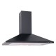 LUXAIR Delta 60cm Chimney Hood Black LA-60-STD-BLK