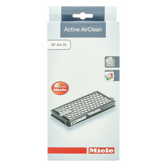 MIELE SF AA 50 Active AirClean filter with timestrip® helps filter unpleasant odours.